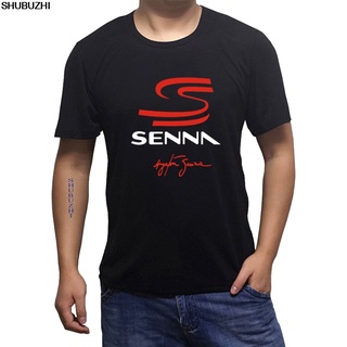 เสื้อยืด พิมพ์ลาย Ayrton Senna Brazilian Car Racer Legend สีเทา แฟชั่นฤดูร้อน สําหรับผู้ชาย ไซซ์ S ถึง 3XLS-5XL