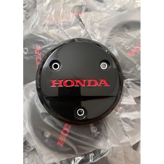 ฝากลมกันร้อนเครื่องเเท้ ครอบครัช โลโก้Hondaสีแดง ฝากลมครอบครัช  แท้มือ1 ใส่เวฟ125เก่า เท่านั้น sri เวฟ100 ใส่ไม่ได้