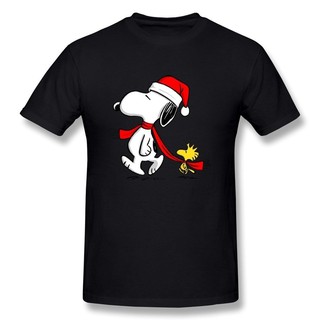 Merry Christmas Funny Snoopy MenS O-Neck T-Shirt อะนิเมะการ์ตูนรูปแบบ 471