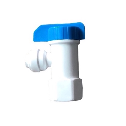 วาล์ว บน pressure tank ( ถังแรงดัน / ถังเก็บน้ำ ) สำหรับ เครื่องกรอง RO วาล์ว เพื่อเปิดปิดน้ำเข้าออก