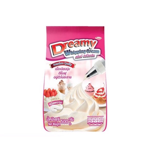 วิปปิ้งครีม Dreamy รสหวาน 500 g