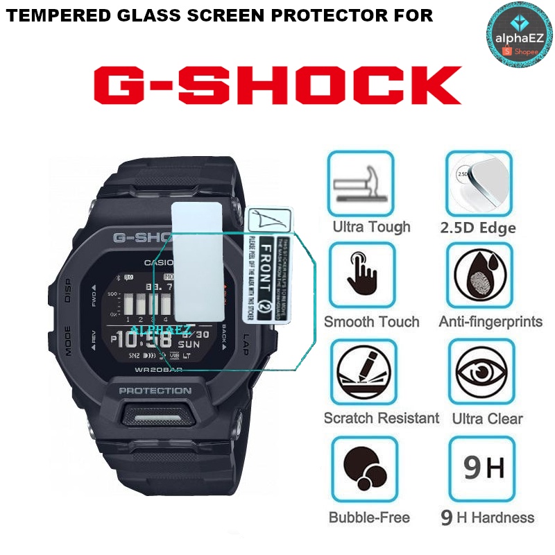 Casio G-Shock GBD-200-1 Series 9H นาฬิกากระจกนิรภัยป้องกันหน้าจอ GBD200 ฝาครอบทนต่อการขีดข่วน