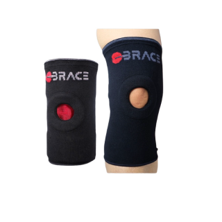 ที่รัดเข่า พยุงหัวเข่า แบบมีรู iBrace Knee Support 🇺🇸 รุ่น ซัพพอร์ตเข่า (สีดำ) พยุงเข่าพยุงข้อเข่า แบบยึดเปิดเข่า