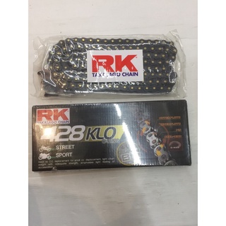 โซ่ ( RK ) 428KLO ( O-RING ) 132 ข้อ ( สีดำหมุดทอง ) ( 9555217626358 )