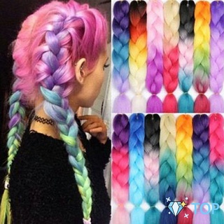 ผมเปีย ไหมถักผม สีทูโทน แอฟริกันเดรดล็อกส์ วิกผมเปีย  wig braids