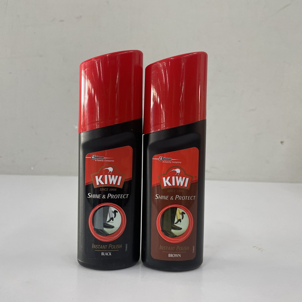 KIWI Color Shine & Protect กีวี่ คัลเลอร์ ชายน์ & โพรเทค ผลิตภัณฑ์ขัดรองเท้า 75 มล.  (ดำ/น้ำตาล)