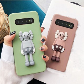 Samsung S10 Plus S10e S8 S9 S7 Edge Note 9 3D Cute Cartoon Kaws Sesame Street Patterned Slim Soft TPU Silicon Case Cover