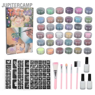 Jupitercamp ชุดแปรงลายฉลุ 36 สี สําหรับแต่งคอสเพลย์