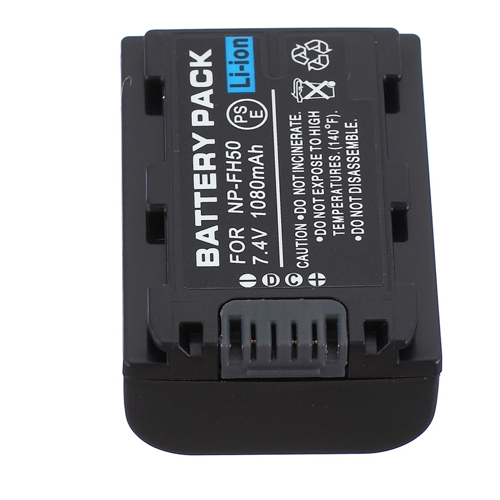 Batteria Vhbw 3300mAh 7,4V Li-Ion Con Infochip Per Sony DCR-SR35(E), SR32(E), SR36(E), Sostituisce NP-FH40/FH100/FH70/FH50