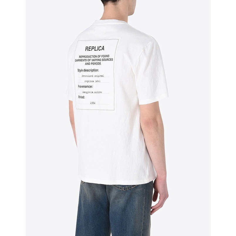 Maison Margiela Replica Label เสื้อยืด Man Vogue Cotton Tee