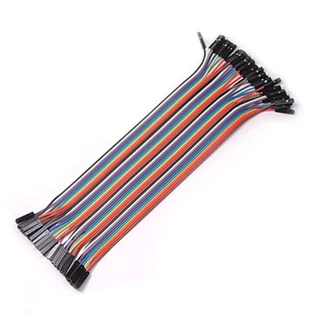 จั๊มเปอร์ Jumper Wire แผงสายไฟ 10 20 30 40 ซม ผู้-ผู้ ผู้-เมีย เมีย-เมีย 40เส้น สายแพร Arduino ESP32