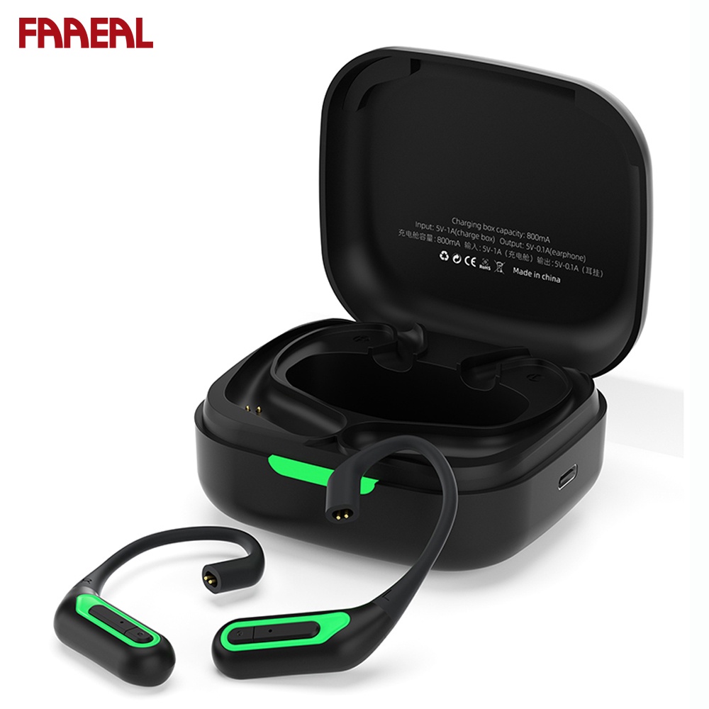 FAAEAL KZ AZ10 โมดูลบลูทูธไร้สายหูฟังอัพเกรดสาย HIFI ที่เกี่ยวหูชุดหูฟังกีฬา Cancelling หูฟังสําหรับ