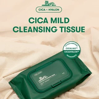 [VT] Cica Mild Cleansing Tissue 100 แผ่นทิชชู่เปียก