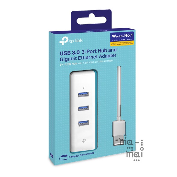 อะแดปเตอร์ TP-Link UE330 Gigabit Ethernet อะแดปเตอร์ UAB 2 in 1