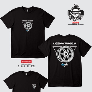 เสื้อยืดผ้าฝ้ายพิมพ์ลายแฟชั่น Enkei RPF1 เสื้อยืดลําลอง แขนสั้น พิมพ์ลาย LEGEND WHEELS สําหรับยานยนต์