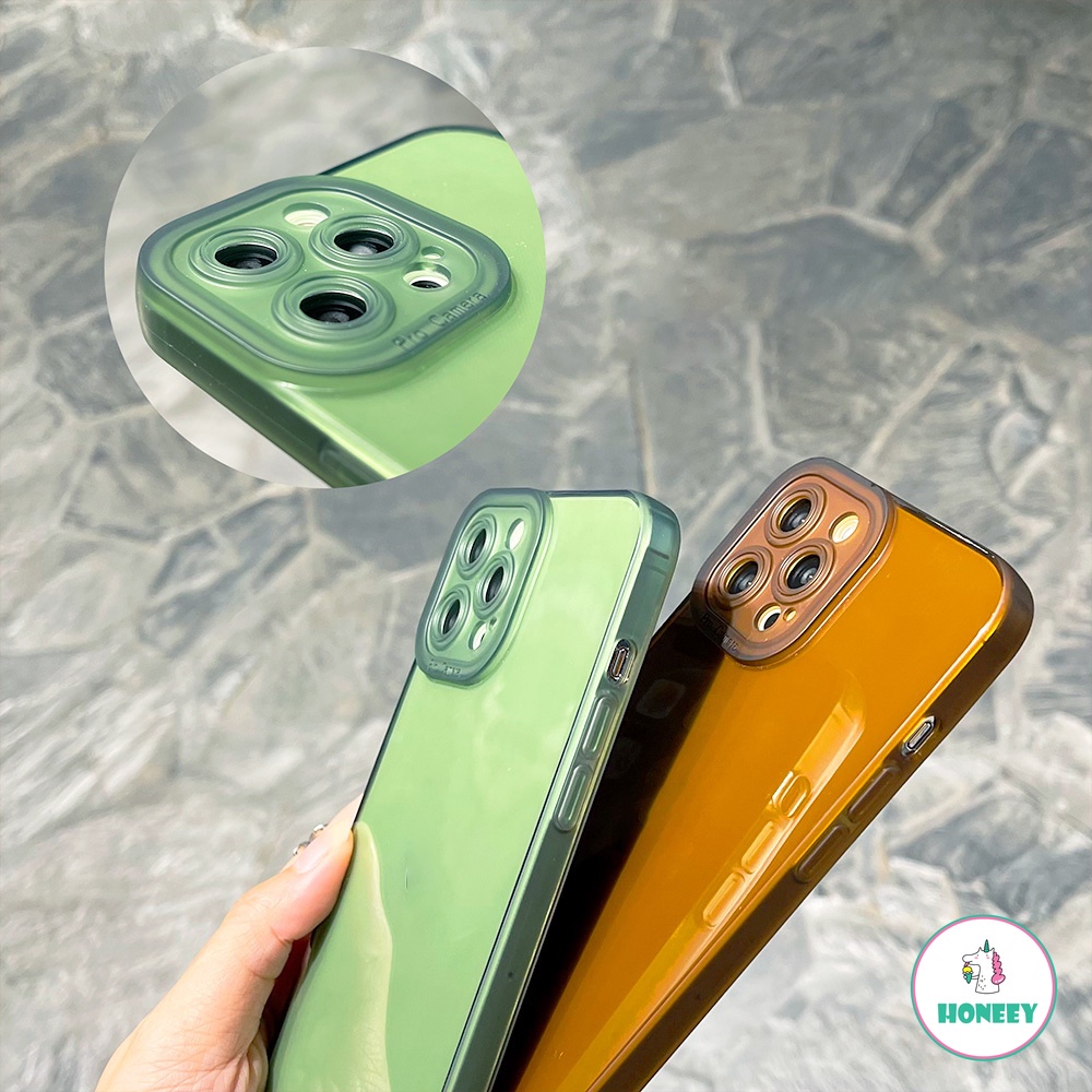 เคสโทรศัพท์มือถือ Tpu นิ่มกรอบคู่สีพื้นสําหรับ IPhone 11 Case 7Plus 8Plus XR 13 12 Pro Max #8