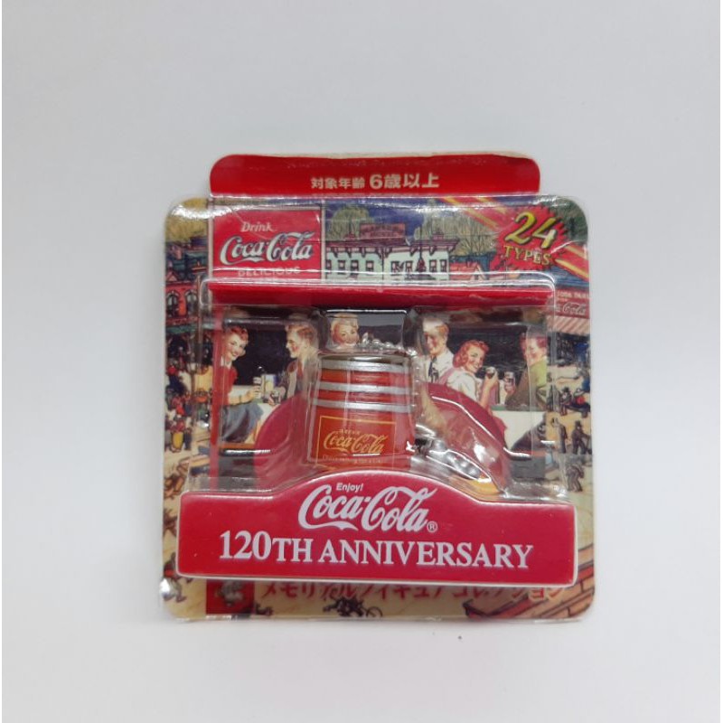 ของสะสมโค้ก งานที่ระลึก Coca-Cola 120th ANNIVERSARY ถังเครื่องดื่ม