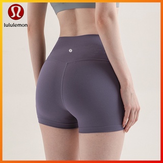 Lululemon  ใหม่ กางเกงขาสั้น เอวสูง ใส่สบาย สําหรับออกกําลังกาย เล่นโยคะ วิ่ง dk912