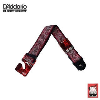 DADDARIO PLANET WAVES LOCK-CELTIC 50PLA07 สายสะพายกีตาร์ 2" ไนลอน ปรับยาวได้ 89-150 ซม