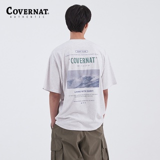 [100% Cotton] Covernat เสื้อยืดแขนสั้นลําลอง พิมพ์ลาย ทรงหลวม เหมาะกับฤดูร้อน สําหรับผู้ชาย และผู้หญิง