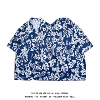 เสื้อฮาวาย เสื้อเชิ้ต hawaii เชิ๊ตเกาหลี สินค้ามาใหม่ ผ้านิ่มขึ้น สไตล์เกาหลีมาแรง พร้อมส่ง ขนาด: M L XL 2xl 3xl รุ่น 2120