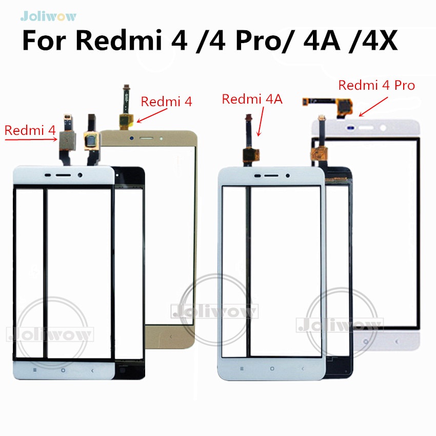 สําหรับ Xiaomi Redmi 4 4A 4X 4 Pro Prime หน้าจอสัมผัสแผงกระจกเซ็นเซอร์กระจกด้านนอกแผงเลนส์อะไหล่ซ่อม