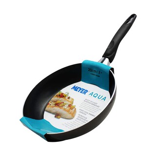 MEYER กระทะทรงตื้น AQUA รุ่น 17122-T ขนาด 20 ซม. สีดำ MEYER AQUA Shallow Frying Pan 17122-T Size 20 cm. Black