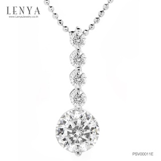 Lenya Jewelry จี้เงินแท้ประดับเพชร Swalovski Zirconia สวยหวานน่ารัก เหมาะสำหรับสวมใส่ได้ทุกวัน