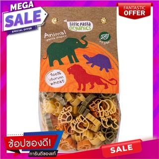 ลิทเทิลออร์แกนิกพาสต้ารูปสัตว์สำหรับเด็ก 250กรัม Little Organic Pasta Animal Shape for Children 250g.