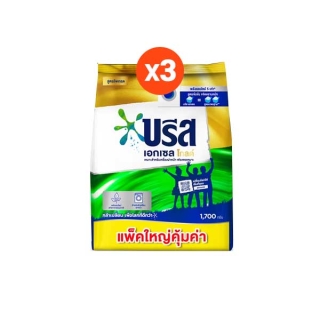 บรีส เอกเซล โกลด์ สำหรับเครื่องฝาหน้า 1700 กรัม x3 Breeze Excel Gold Washing Powder 1700 g x3