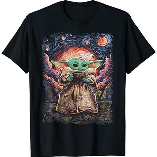 เสื้อยืด พิมพ์ลาย Star Wars The Child Starry Night สําหรับเด็กSize S-5XL