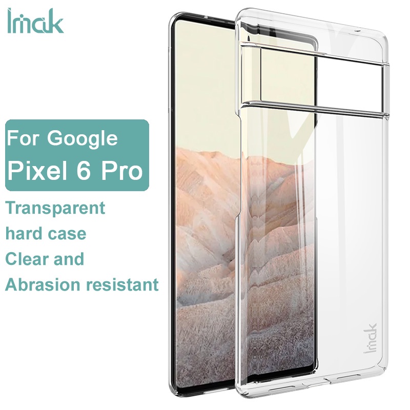 Original Imak Google Pixel 6 Pro Casing Pixel6 Crystal Transparent Hard PC Case Clear Plastic Back Cover #7