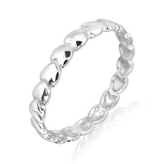 MachuSilver แหวนเงินแท้ 925 Sterling Silver ลายหัวใจ พร้อมถุงกำมะหยี่