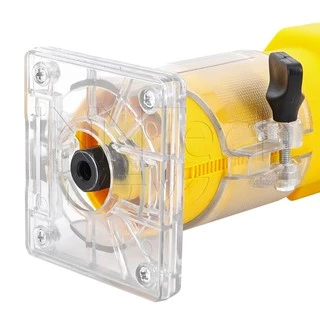 DELTON เครื่องเซาะร่อง ทริมเมอร์ 620 วัตต์ เครื่องเซาะร่องไม้ 1/4 นิ้ว เร้าเตอร์ Wood Trimmer รุ่น TMD-773 - สีเหลือง