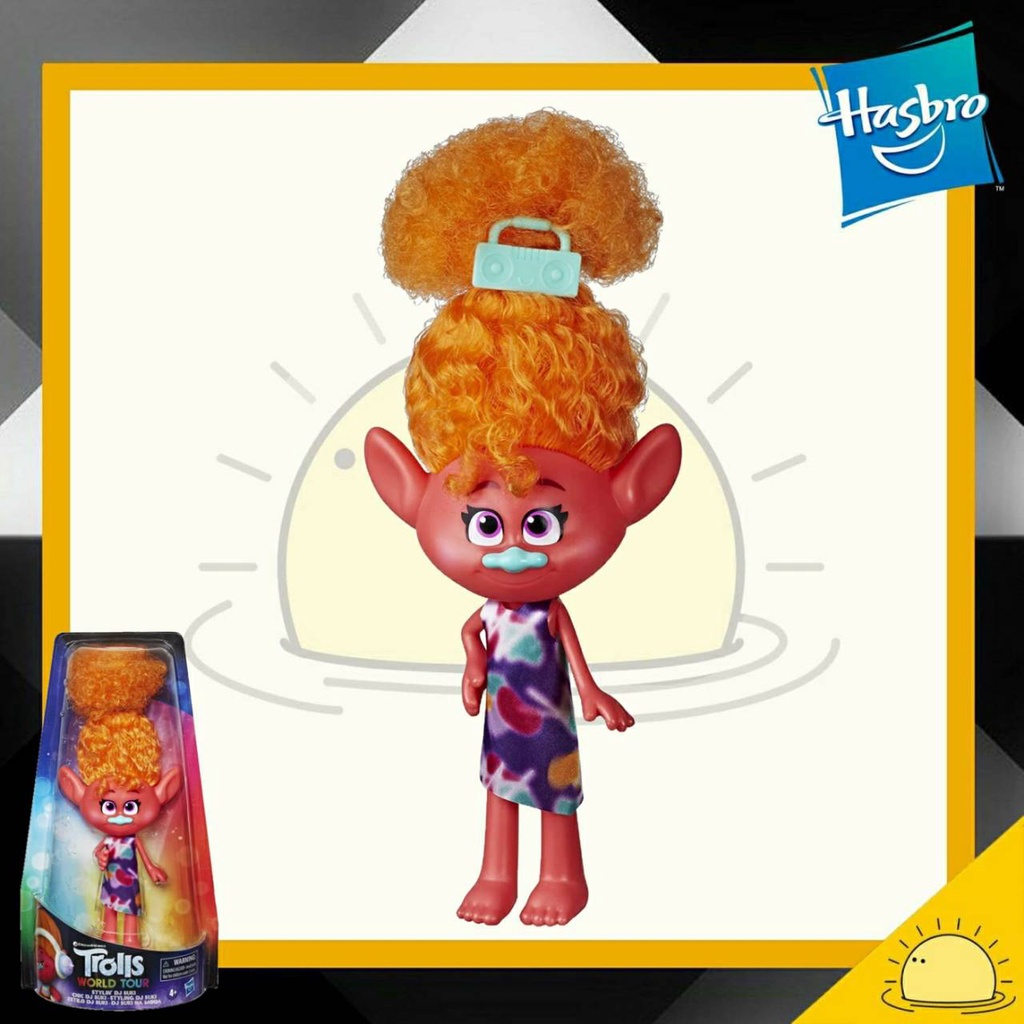 Trolls DreamWorks Stylin' DJ Suki Fashion Doll with Removable Dress and Hair Accessory, Inspired Wor