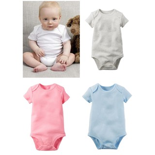 บอดี้สูทเด็ก Cotton 100% สีละมุน 3-6-9-12 M