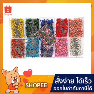 เข็มหมุด เข็มหมุดหัวมุก 400 ตัว ตราเพชร DIAMOND FANCY-PIN