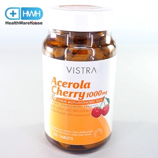 Vistra Acerola Cherry 1000mg 150 เม็ด วิสทร้า อะเซโรลาเชอร์รี่ 150 เม็ด