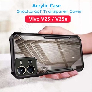 เคสโทรศัพท์มือถืออะคริลิค TPU ใส กันกระแทก สําหรับ Vivo V25 pro V25pro V25E V 25