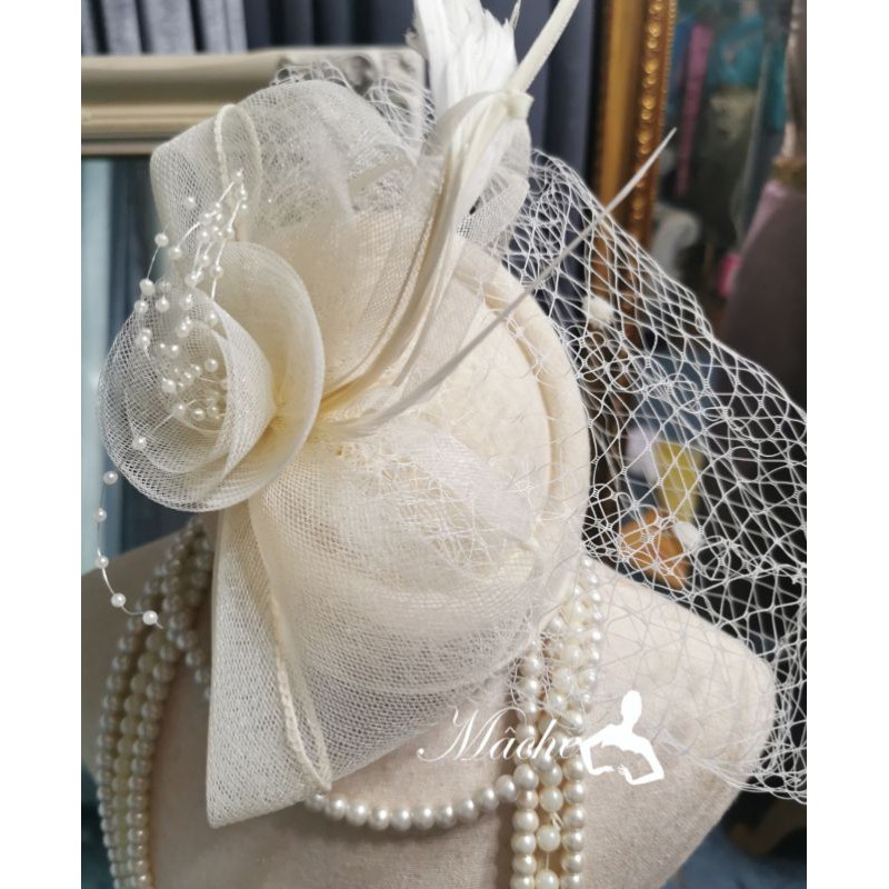 SET N005กิ๊บหมวกผู้ดีอังกฤษ fascinator​ สไตส์คุณหนูผู้ดีอังกฤษ set N005