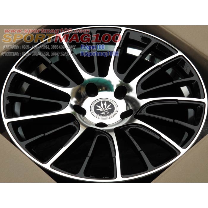 ล้อแม็กซ์ LG-211 สีดำหน้าเงา 7-17นิ้ว 5รู114 ET40 [12025]