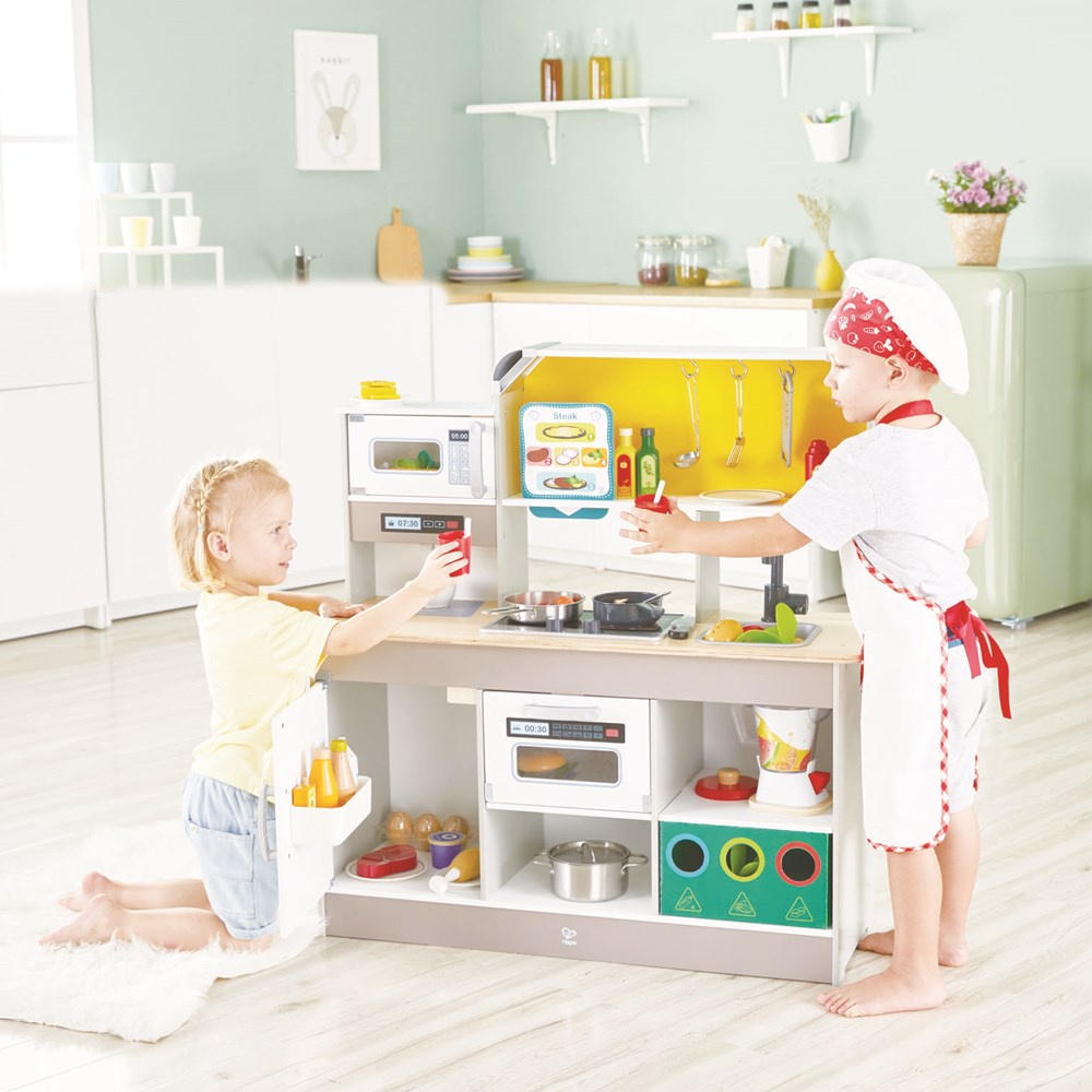 Hape Deluxe Kitchen Playset with Fan Fryer - toybies_officialstore ...