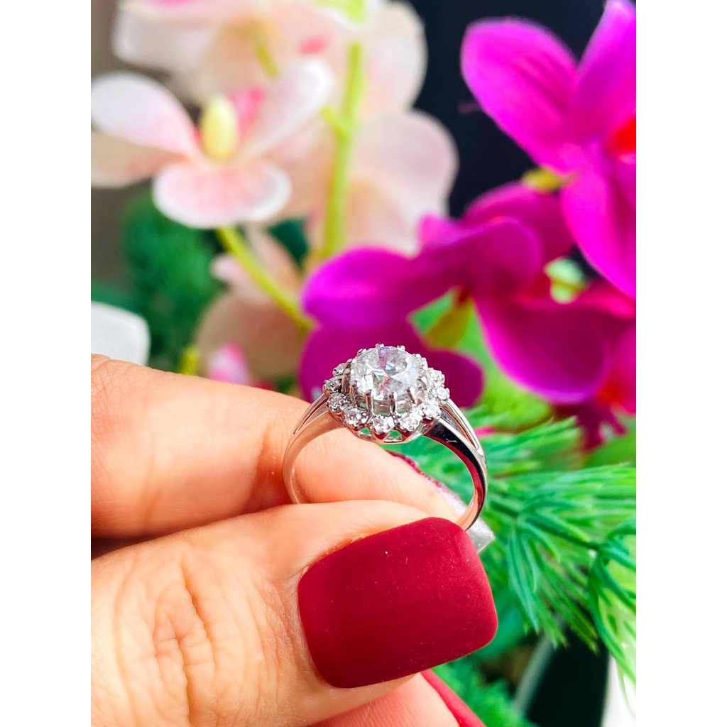 DIAMOND DIPPED ENGAGEMENT RING