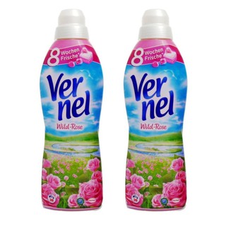 Vernel Wild Rose น้ำยาปรับผ้านุ่ม เวอร์แนล กลิ่นกุหลาบป่า 1 ลิตร x 2 ขวด