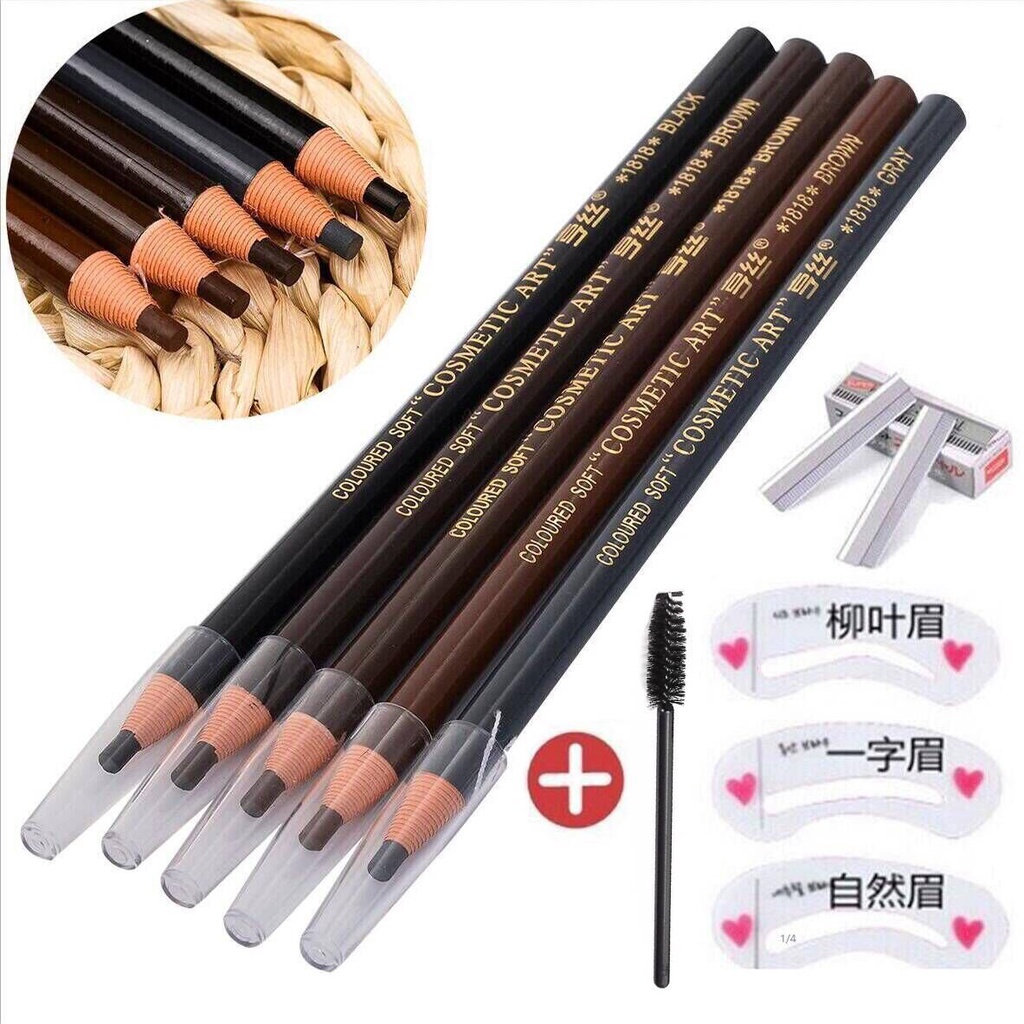 Line Drawing Eyebrow Pencil Waterproof Antiperspirant Lasting Beginner ...