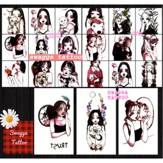 แทททู 10ใบ100บาท มินิมอล tattoo