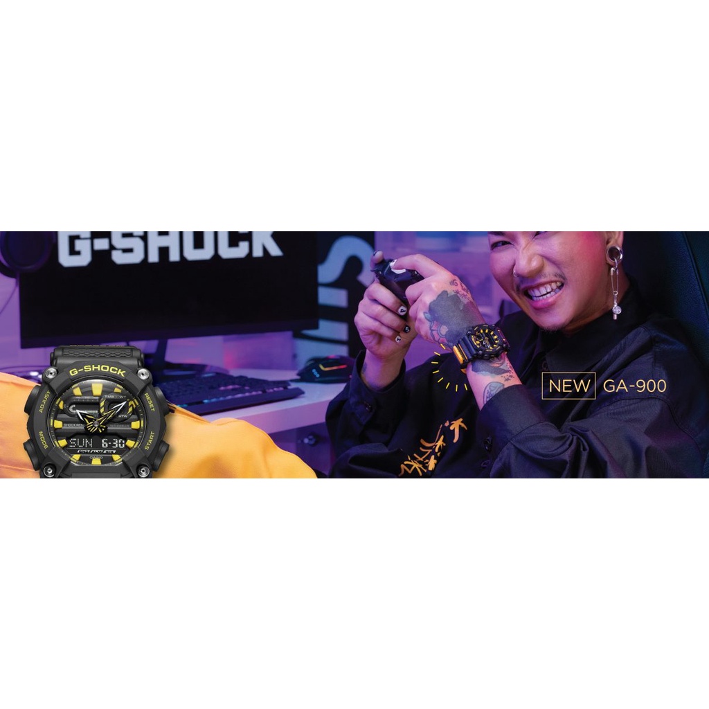 New Gshock GA-900 series GA-900A GA-900A-1A9 GA-900A-1  ประกันศูนย์ cmg 1 ปี(GA-900C-1A4 ส้ม)