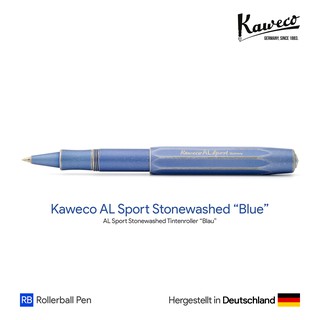 Kaweco AL Sport Stonewashed "Blue" Rollerball Pen - ปากกาโรลเลอร์บอลล์คาเวโก้ รุ่นสโตนวอช สีน้ำเงิน