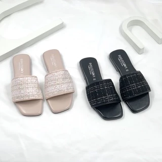 🤍รุ่นเดนิส💖🖤 มาใหม่ล่าสุด พร้อมส่ง3สี นิ่มเด้งแต่ไม่ยวบ รองเท้าแตะเกาหลี รองเท้าแตะผู้หญ