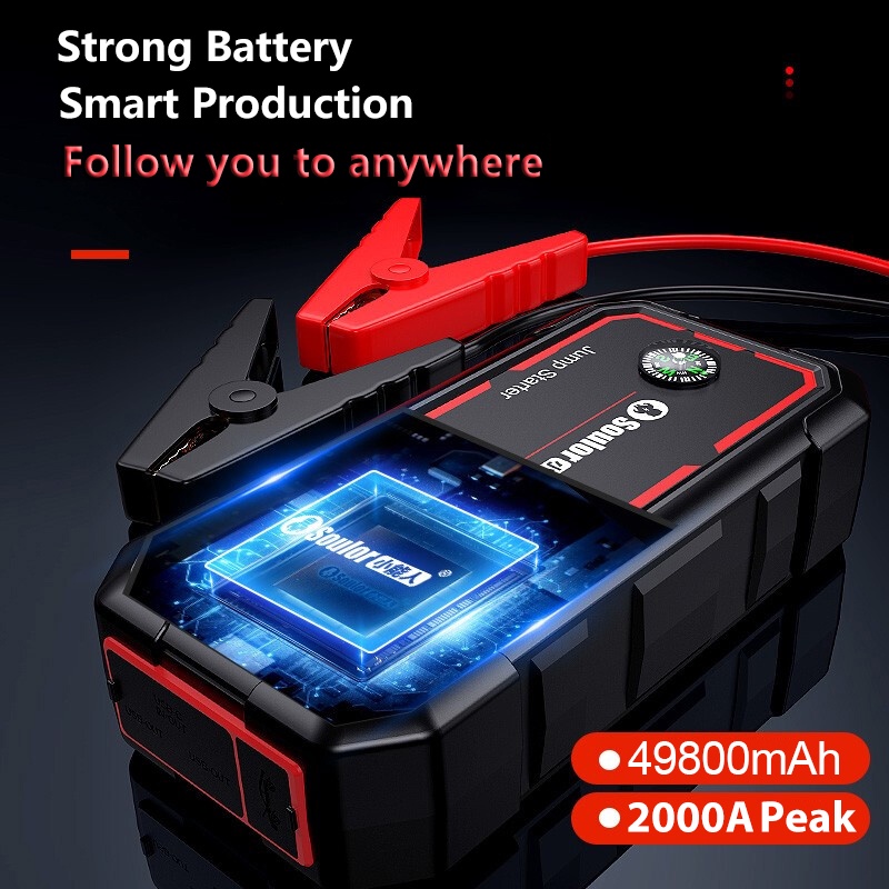 2000A 79800mAh Jump Starter Power Bank Portable Charger Starting Device